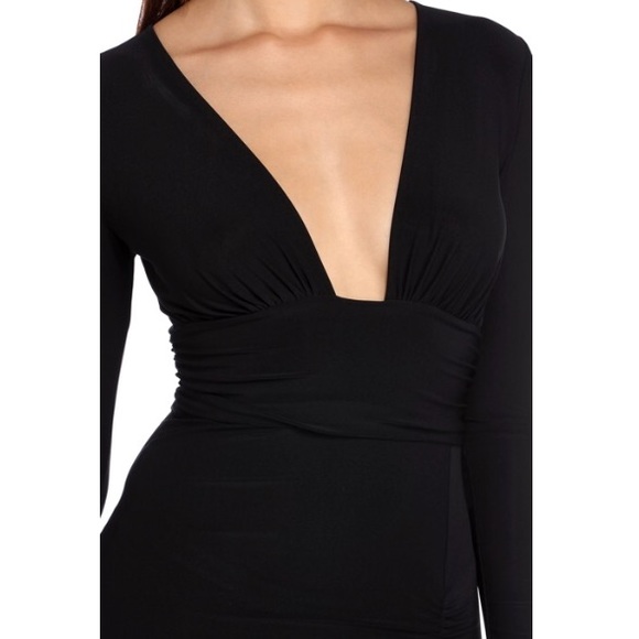 Windsor sexy ruche little black dress - Picture 4 of 4